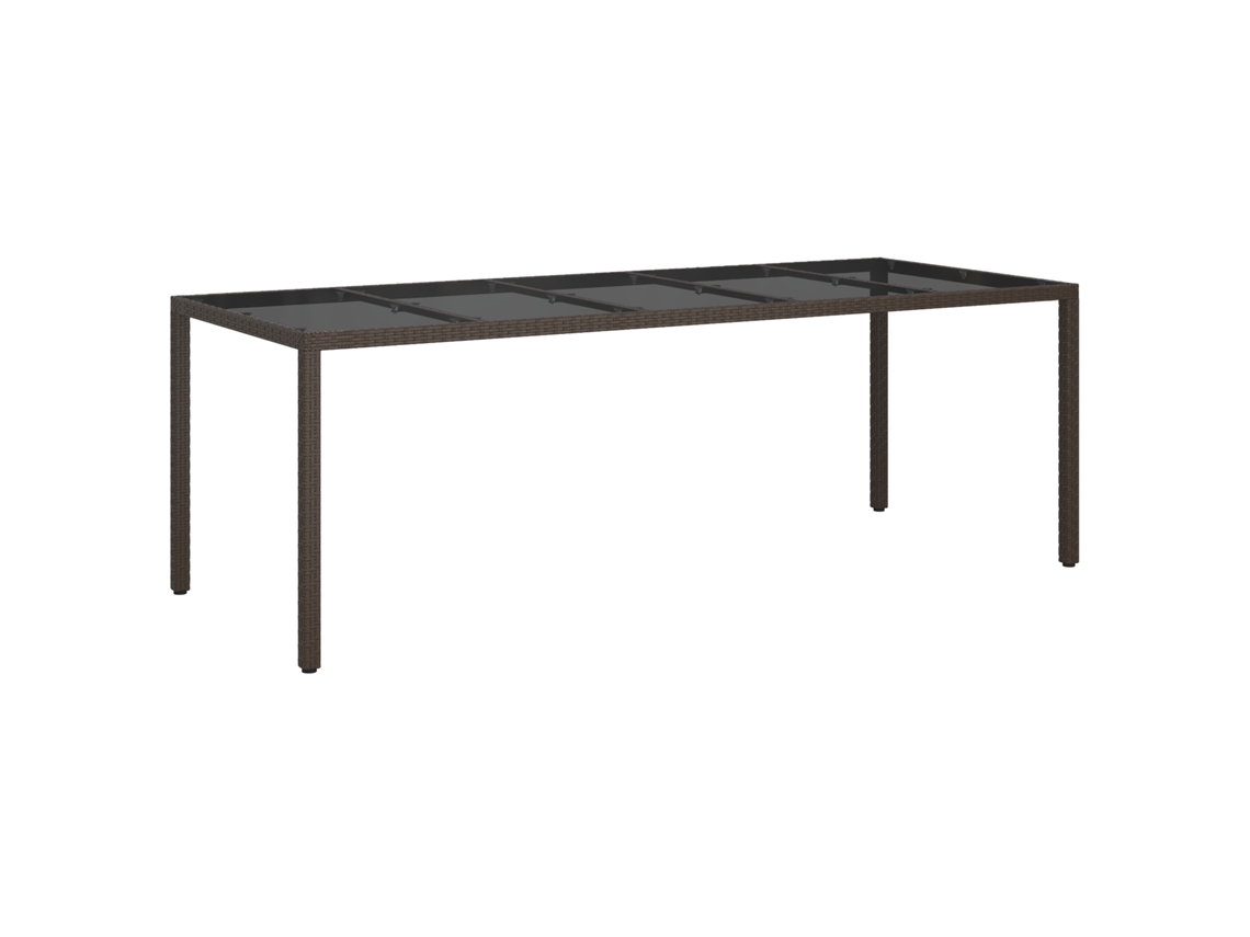 Conjunto 1 Mesas De Jardim Vidaxl Castanho Vime Pe