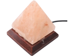 Luminária De Sal Do Himalaia Em Formato Pirâmide, Alimentada Por Usb,