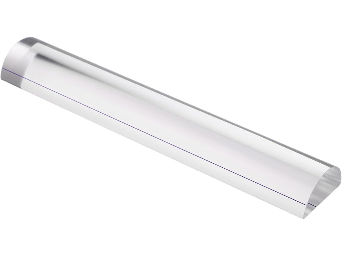 Lupa Jojofuny de 16 cm com lente acrílica transparente para leitura nítida e projetos de artesanato. Ideal para diversas aplicações.