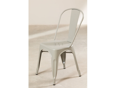 Cadeira de Refeição  Lix (Cinzento - Aço - 85 x 45 x 45 cm)