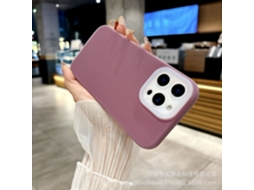 Capa Para Iphone 17 Air Em Silicone Líquido Jelly Plum, Design Simples E Cor Sólida, Com Proteção Total.