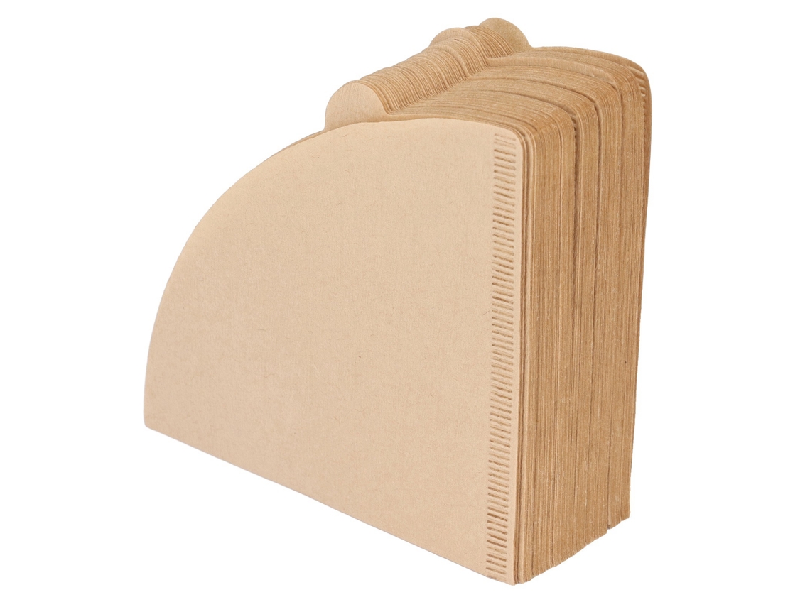 Nova Line 100pcs Papel Filtro Café Cone Descartável Polpa Madeira Natural Strainer