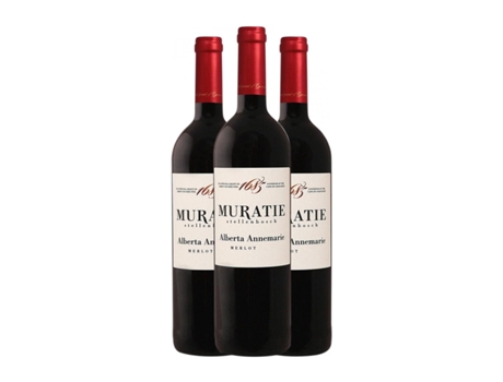 Vinho MURATIE ESTATE Alberta Annemarie Merlot Stellenbosch (0.75 L - 3 Unidades)
