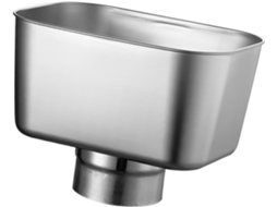 Adaptador De Calha Aço Inoxidável Durável Para Auxiliar No Gerenciamento Eficiente Da Água Chuva Em Espaços Externos E