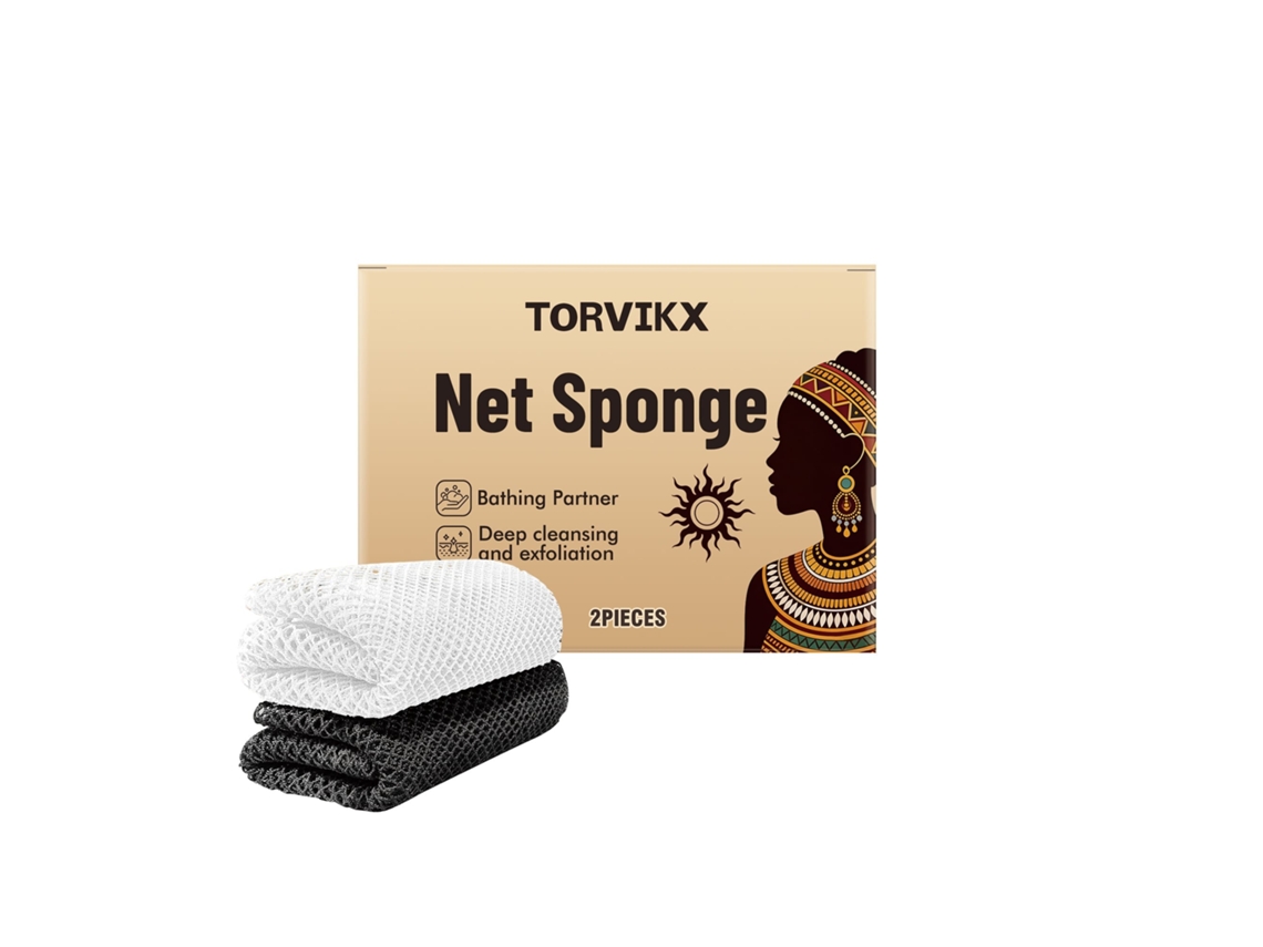 Toalha Exfoliante de Banho Preta e Branca para Cuidados de Pele Diários LAXISCREED
