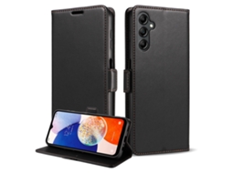 Capa Flip Para Celular Samsung, Textura Lisa.marrom-a42