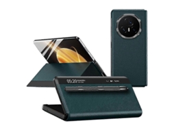 Capa Para Honor Magic V3 5g Com Janela De Visualização, Feita Em Couro Pu E Com Caneta Stylus