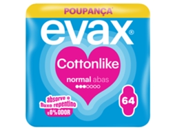 Pensos Higiénicos Cottonlike Normal com Abas Evax