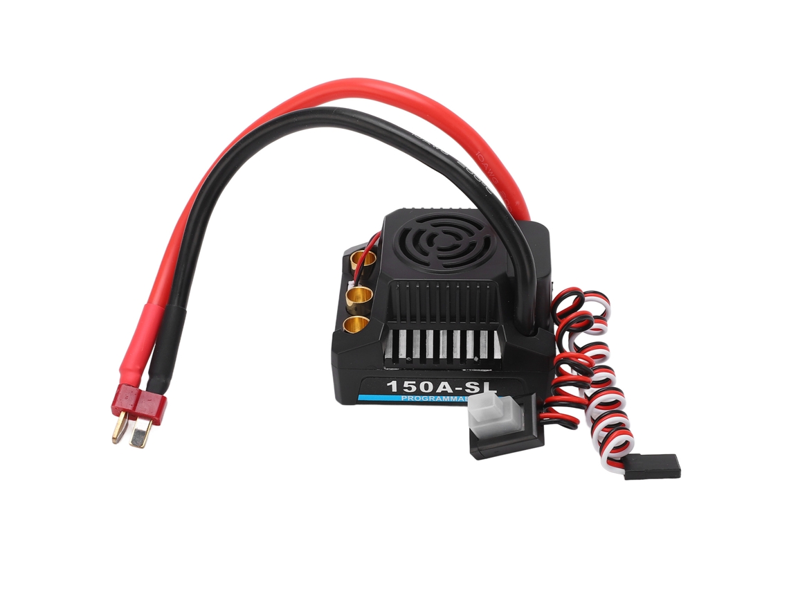 Mali esc Brushless Rc 150a com Saída Bce 5a 5.8v À Prova de Água e Poeira para Caminhão Rc 1/8 Preto