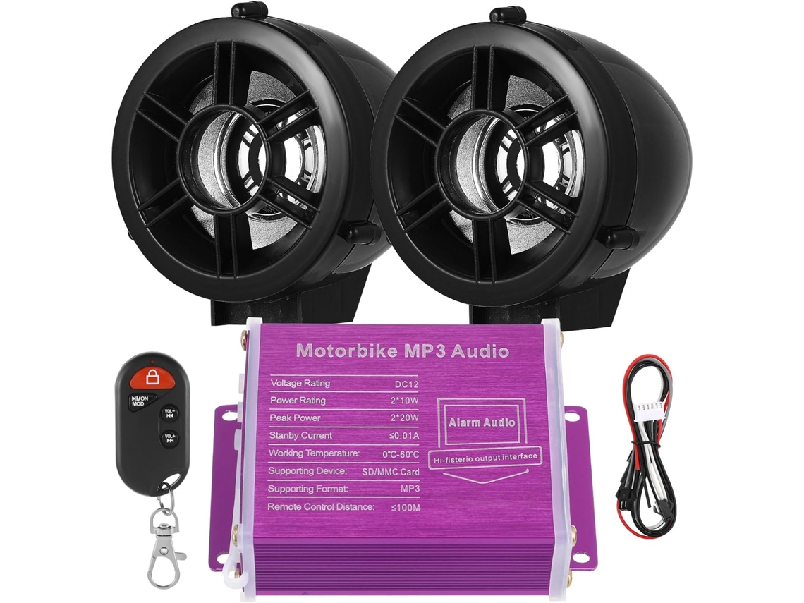 Anneome Haut-parleur Sans Fil Moto 2,5 Pouces Control Multifonction Et Connexion Fil, Système Audio Para Em