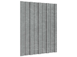 Vidaxl Painel De Telhado 36 Pcs Prateado 60 X 45 Cm Aço Galvanizado