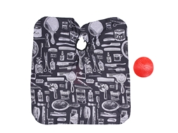 Kit De Capa Para Corte De Cabelo Profissional E Escova De Shampoo