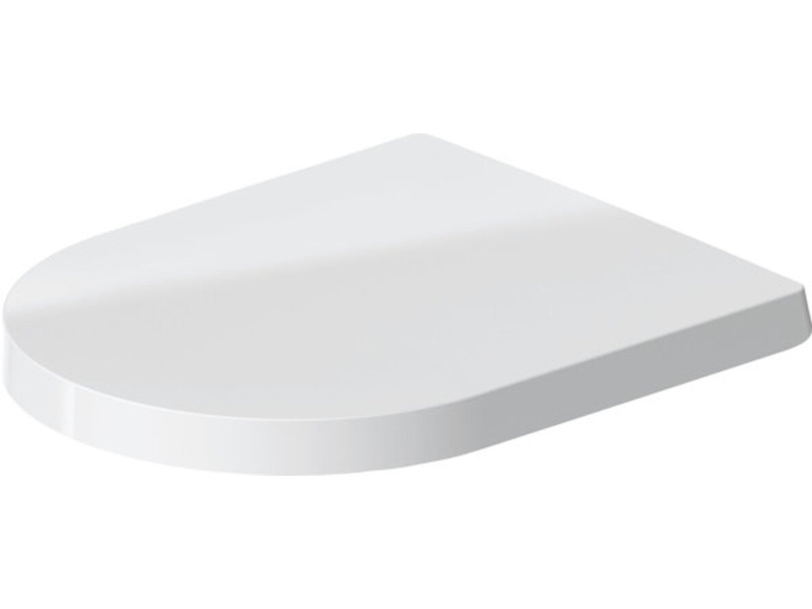Assento de Sanita DURAVIT Me By Starck Dobradiças em Aço Inoxidável com Mecanismo de Fecho Suave Amovível Cor: Cor Interior Branco Cor Exterior