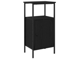 Armário de Cabeceira Carvalho Preto 41 X 31 X 80 Cm MAISON EXCLUSIVE