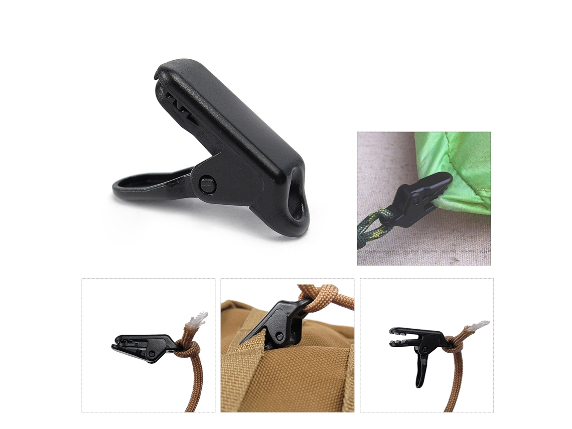 10 Clips Awning Tarp Camping Ferramenta Aperto
