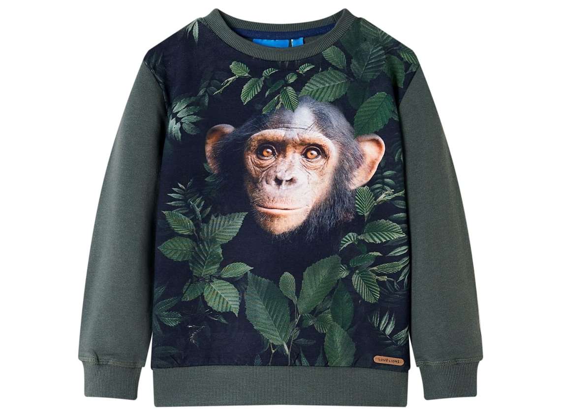 Sweatshirt Para Criança Cor Caqui-escuro 104