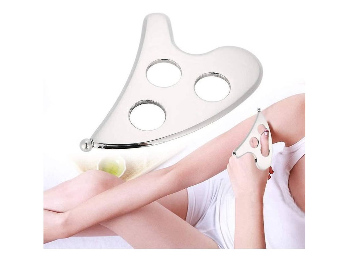 2025 Novo Utensílio De Massagem Gua Sha Em Aço Inoxidável Para Corpo E Rosto
