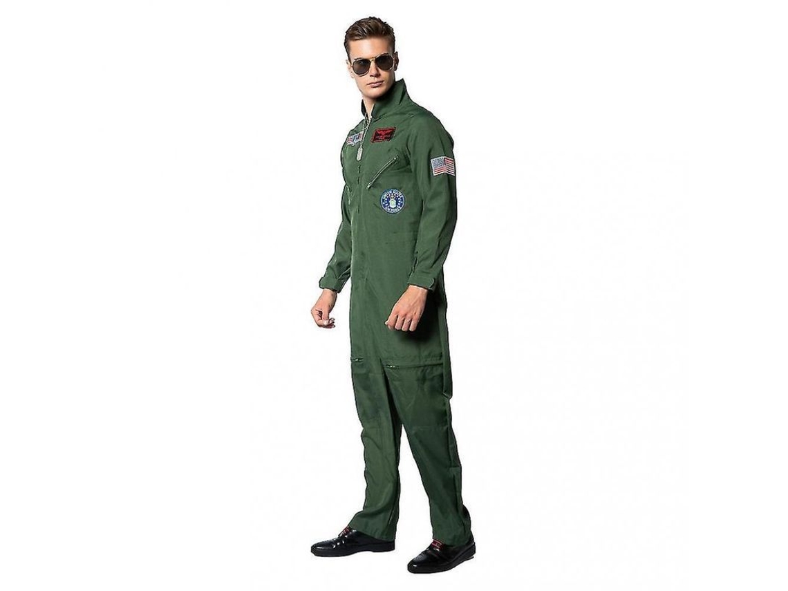 2026-uniforme De Piloto Top Gun Para Halloween Fiesta Bar Juegos Grupo Escenario Talla S Cag S Adulto