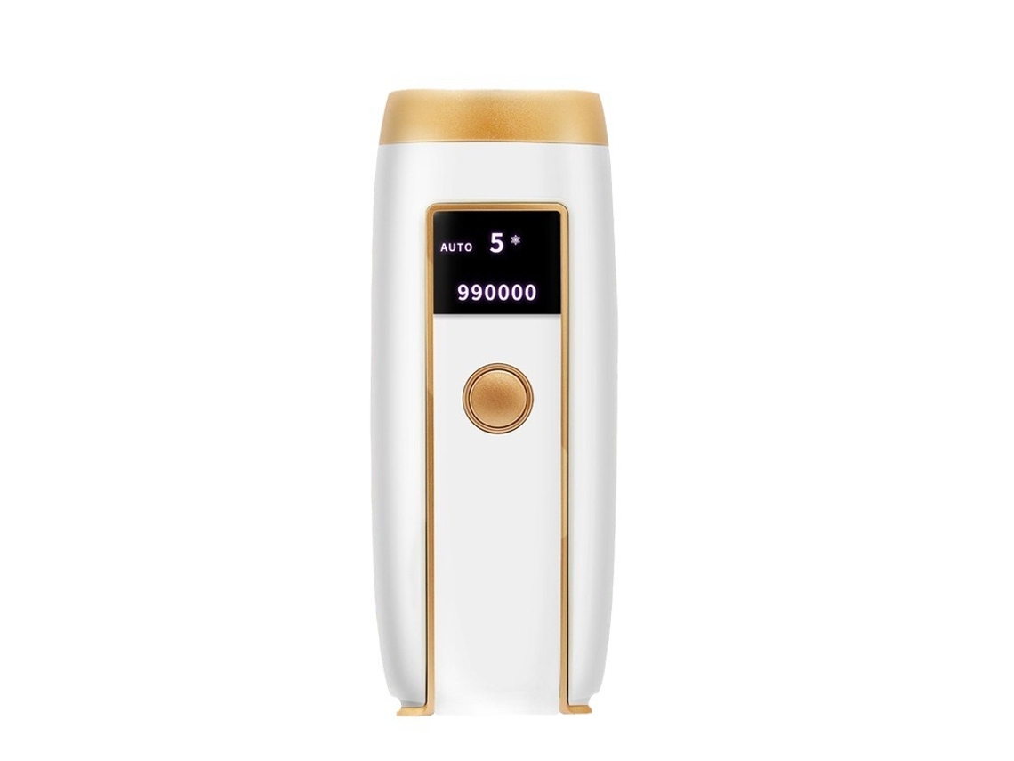 Depiladora Luz Pulsada YIZHOOD Uso Doméstico Ice-Cooling 990.000 Flashes 5 Níveis para Mulheres Corpo Biquínis Pernas Barbeadores Lcd Display Branco