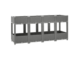 Raised Bed, Raised Beds Vidaxl Cinzeto Polipropileno (160 X 40 X 71 Cm)