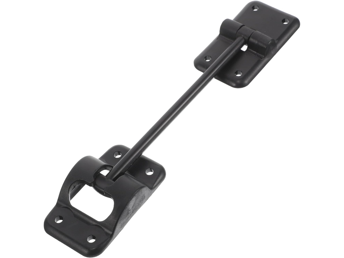 Fecho De Porta Para Rv, Suporte De Plástico Preto 6 Polegadas Com 8 Parafusos Para Ferragens Porta Entrada Trailer E
