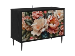 Vidaxl Gabinete Para Tv Borne 69 X 33 X 50,5 Cm Carvalho Preto