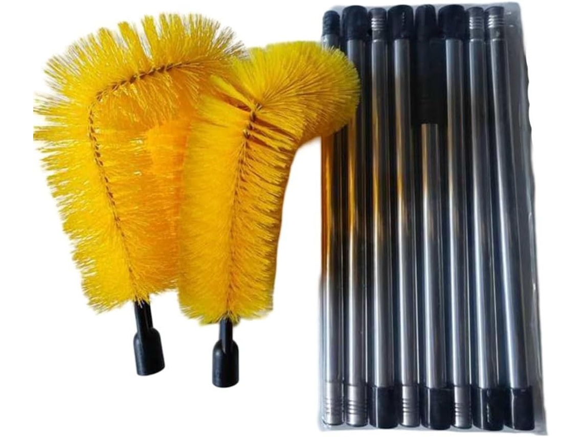 Escova Ajustável Para Limpeza De Calhas Com Haste Extensora 8 Seções, 320cm 10, 5 Pés, Ferramenta Flexível Com Cerdas