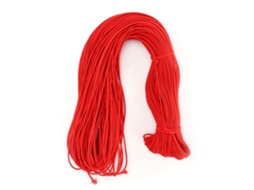 Faixa elástica redonda feita de cordão elástico colorido (especificação de 100 metros, material de poliéster)