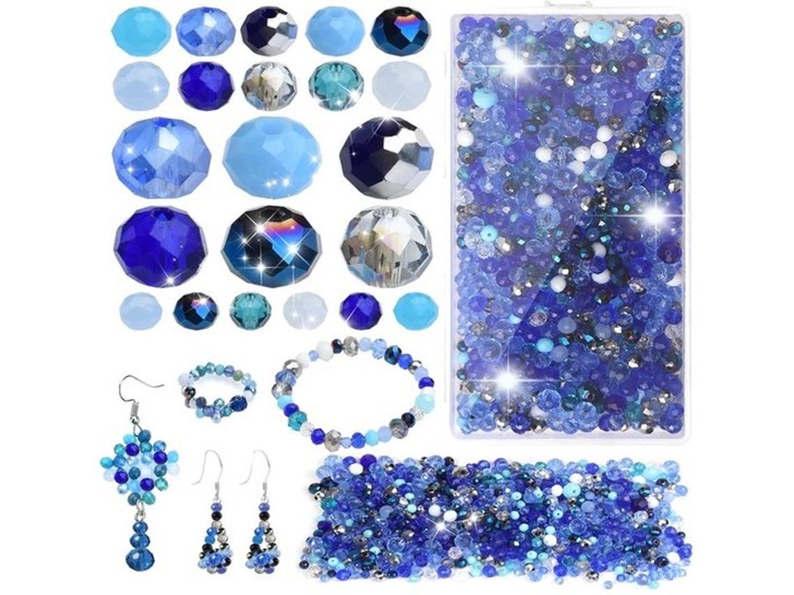 Kralen Para Braceletes, 1020 Unidades Polido A Pelo De Vidro Facetado 4mm 6mm 8mm Para Adornos De Auto-aplicação, Cristais Duros De Kralen Para Bracel