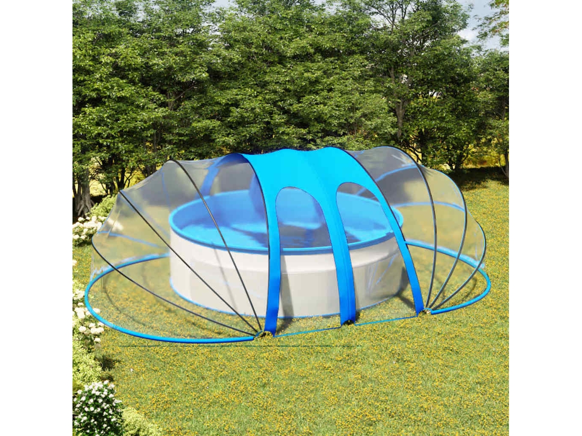 Vidaxl Cúpula De Piscina Oval 620x410x210 Cm