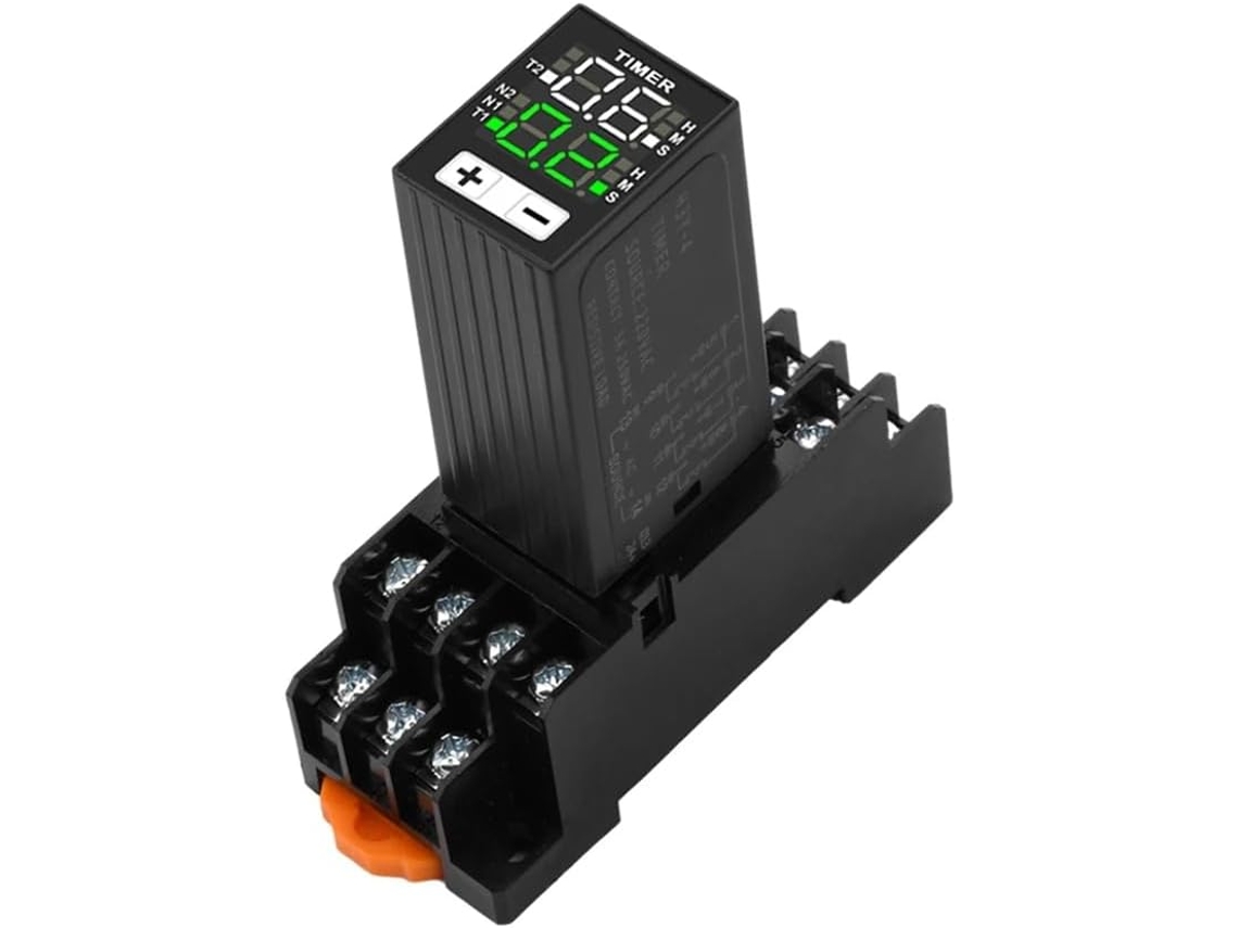 Relé Temporizador De Cristal Líquido H3y-4 Ac220v Temporização Dupla