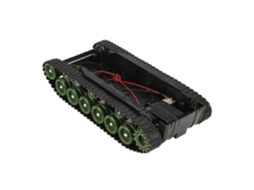 Kit Chassis Robô Tanque Com Motor Dc260 4v-9v Absorção De Impacto Diy (verde)