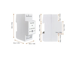Laxiscreed Medidor De Energia Wifi Com Clamps De 80a Para Sistemas Solares De 90-250vac