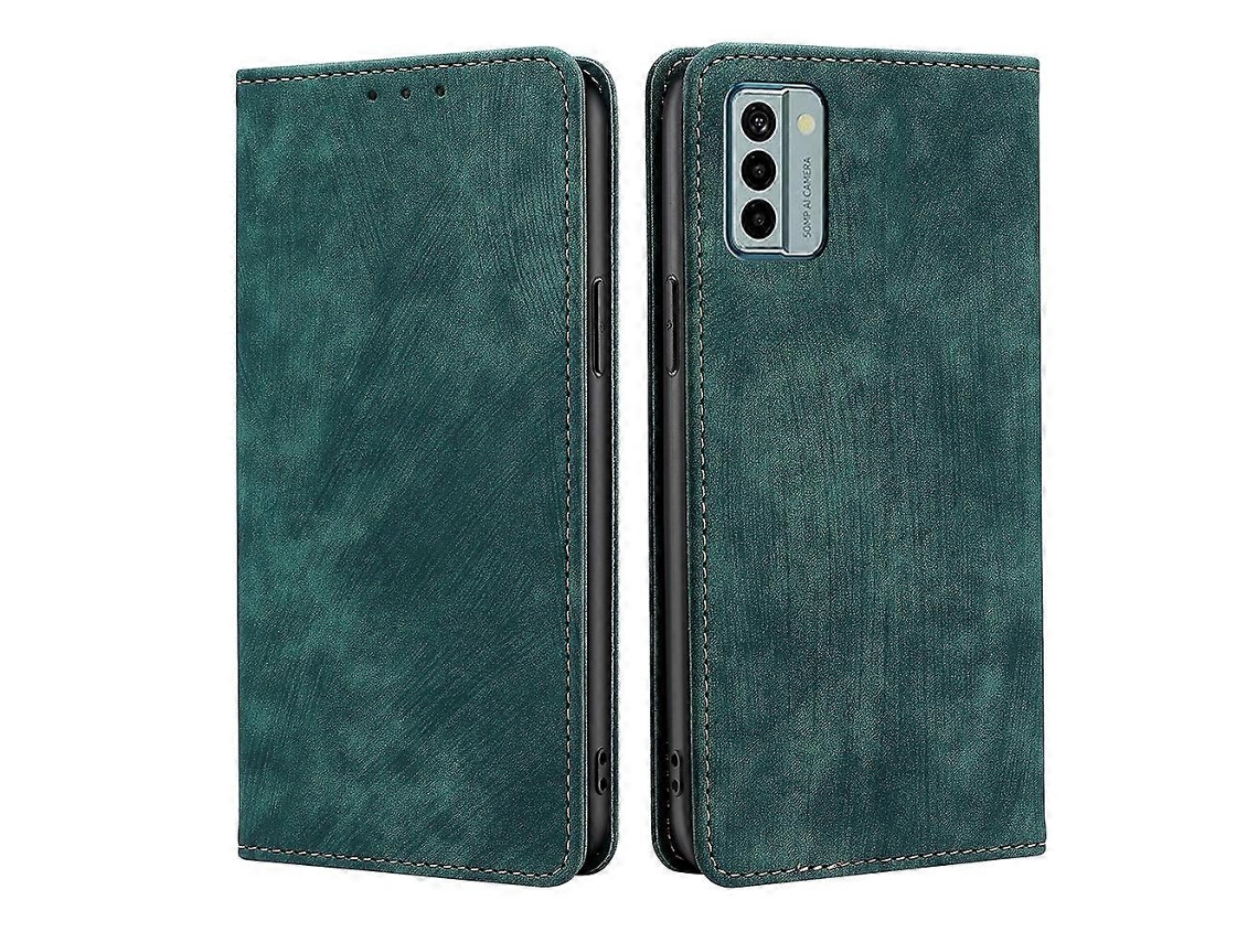 Capa De Couro Magnética Com Escova Antirroubo Rfid Para Nokia G22