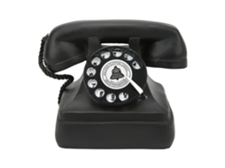Walshlxq modelo de Teléfono Rotativo Vintage Ornamental de Línea Fija Estilo Clásico Antiguo para Escritorio Hogar