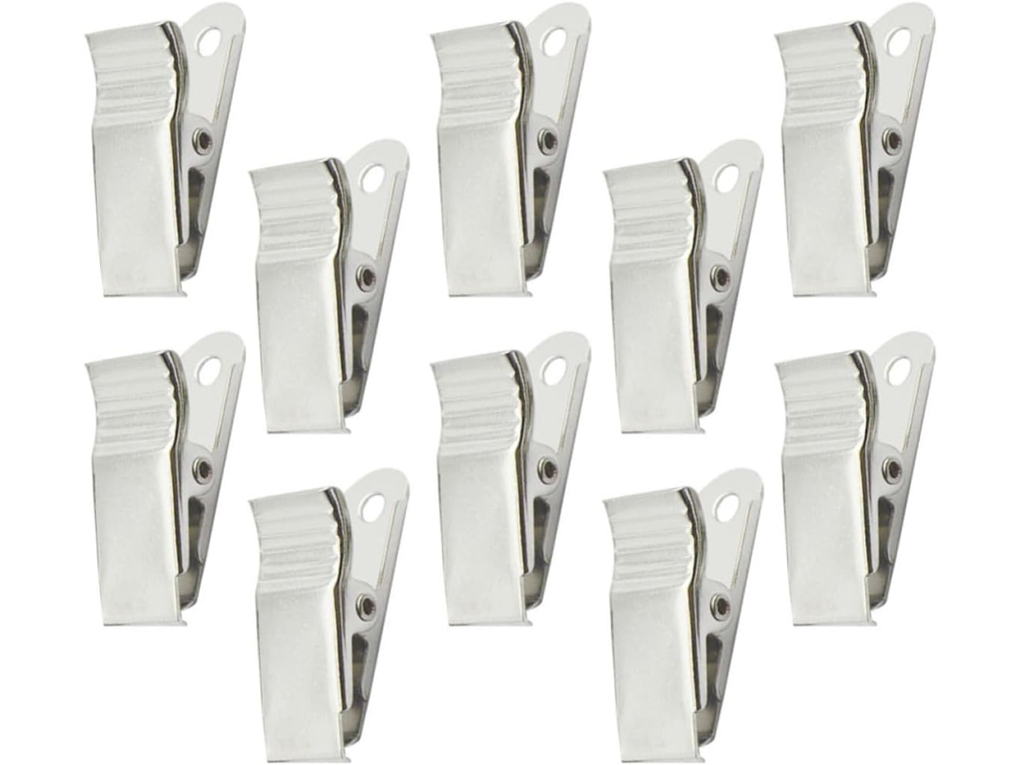 Conjunto De 100 Prendedores De Metal Crachás Com Mola Reforçada, Seguros E Duráveis, Ideais Crachás De