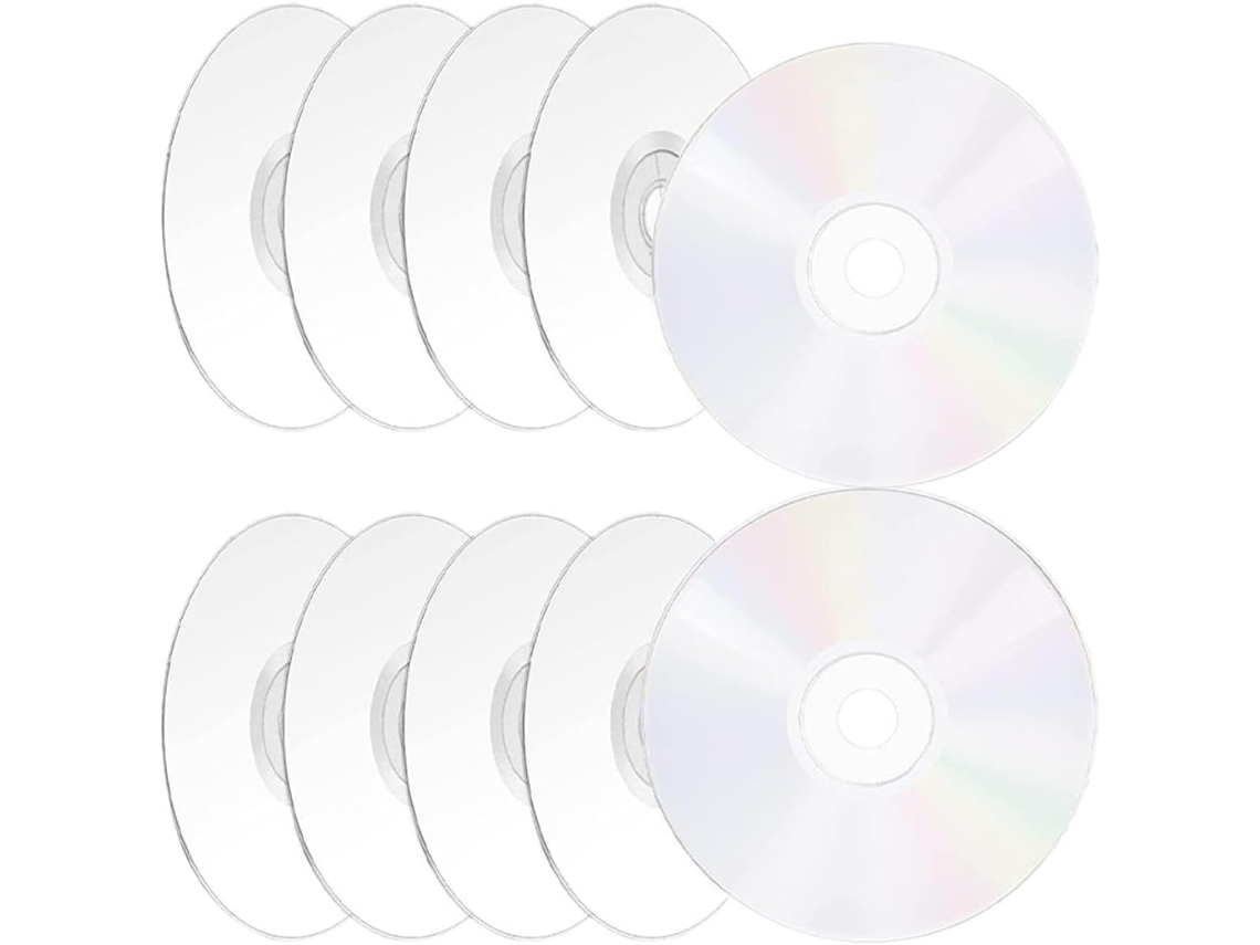 Conjunto 10 Discos Cd Transparentes Feitos Decoração Diy Pintura Escrita Quartos Eventos Festivos À Mão GOKOCO