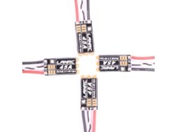 4 Unidades de Esc 35a Lanrc 35a / 45a Blheli_s 2 6s com Leds Rgb, Compatível com Dshot150 300 600 para Drones de Corrida Fpv MDUG