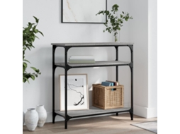 Vidaxl Mesa Consola 75x29x75 Cm Derivados De Madeira Cinzento Sonoma