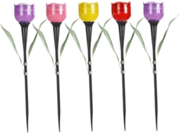 Conjunto De 5 Luminárias Solares De Led Para Jardim, Pátio Externo E Parques, Iluminação Decorativa, Gokoco