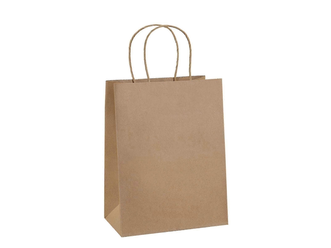 Pacote Com 50 Sacolas De Papel Kraft Para Embrulho De Presentes E Artesanato Zhe Aquaforge