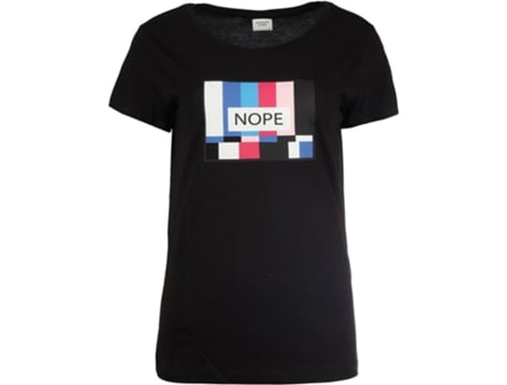 T-shirt De Mulher Jaqueline De Yong Jdychicago Printed Jrs Preto (xs)