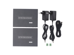 Extensor De Fibra Kvm 4k Hd Com Mouse Teclado Ir 20km