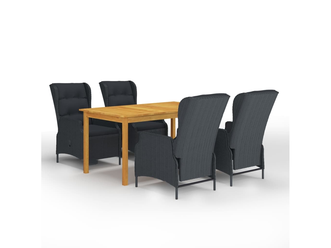 Dining Set, Dining Sets Vidaxl Cinzeto Madeira De Acácia (n/a)