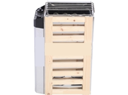 Aquecedor de Sauna Doméstico Pequeno em Aço Inoxidável, com Tubo de Aquecimento, Controle Interno e Vapor. SFUSHOS