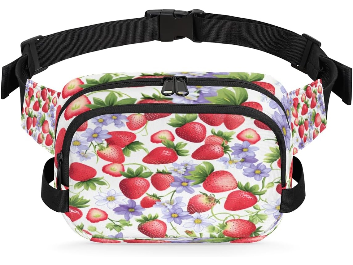 Pochete para Mulheres com Estampa Floral (22.8x6.3x15.5 cm)