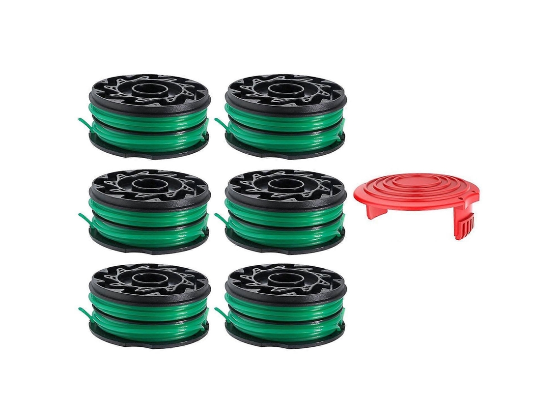 Kit com 6 Carretéis de Fio para Aparador de Grama AQUAFORGE, compatível com Bosch Art 36 36 Li e outros