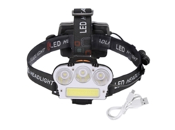 Noite Ao Ar Livre Cob T6 Led Head Light Handfree Searchlight Acessório De Faixa Ajustável Preto Yunzii