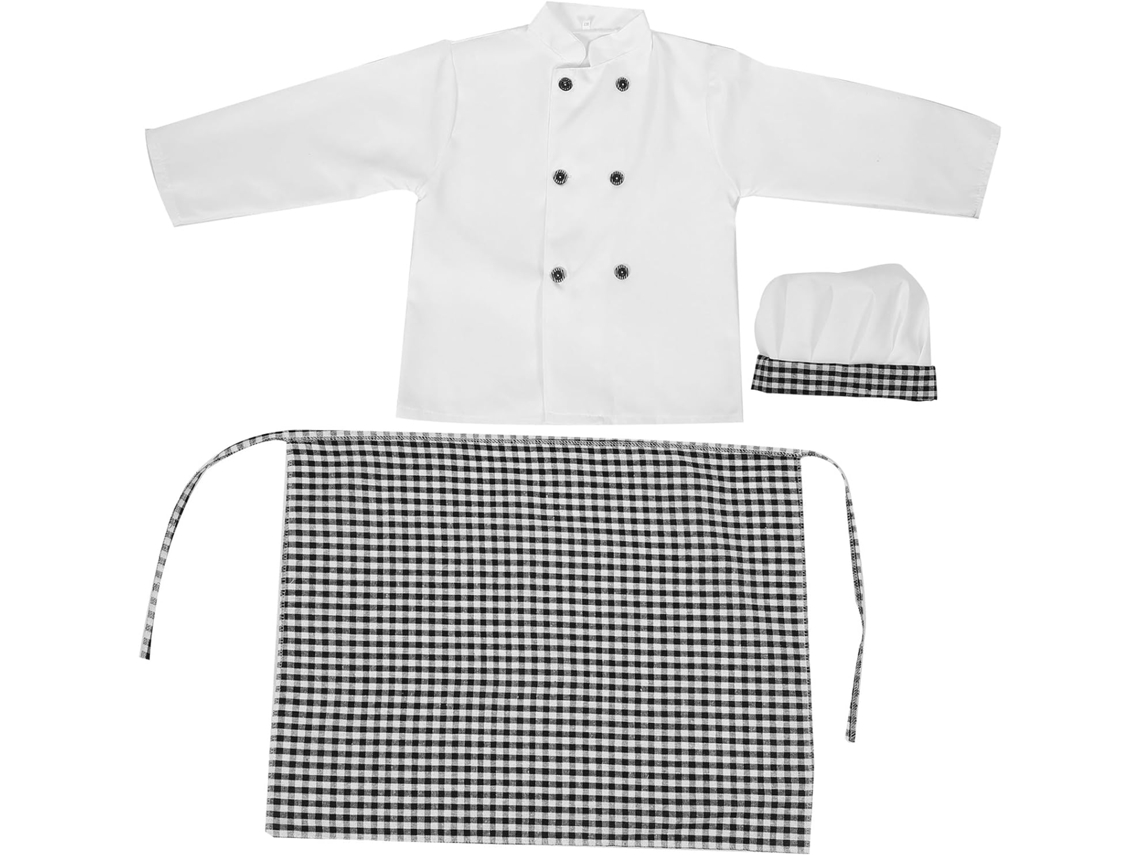 Roupa de Chef Fantasia Infantil Colorido CHABERLU