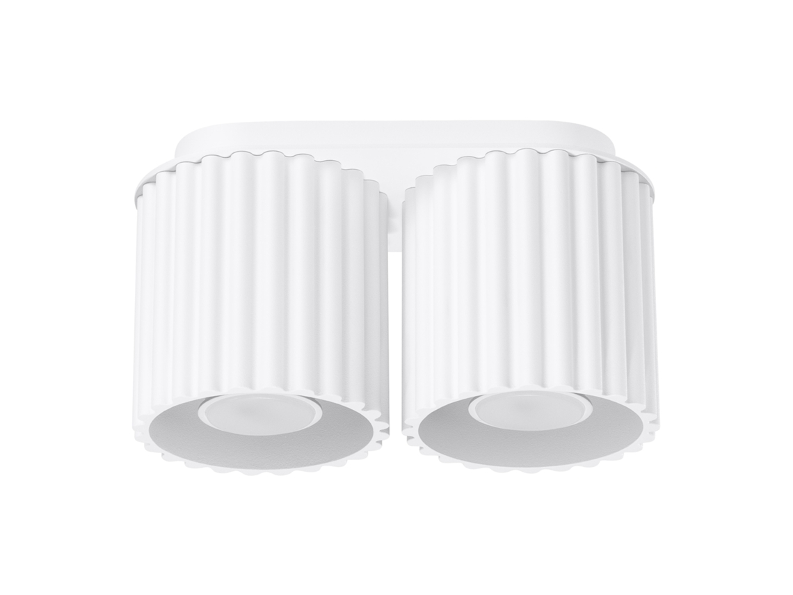 Luminária De Teto Aura De Alumínio Branco 12x21x10cm Sollux Lighting